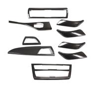 Para 1 Serie 2 F20 F21 F22 F23 2012-2018 ABS Fibra De Carbono Cubierta Del Panel De Cambios Del Coche Kit Interior Adhesivos Decorativos Molduras Interiores De Coche(Style A(9PCS))