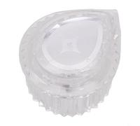 Para 100710 perilla de ducha de repuesto de una sola manija control de grifo de bañera con marcas claras en frío caliente acabado cromado material acrílico transparente pieza de reparación de baño