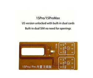 Para 15 Pro/Pro Max Dual SIM Flex Cable Herramienta Manual Versión EE. UU. MEP SIMHUB IC Kit de Reparación de Teléfono Desbloqueado