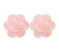 Para 2 piezas, para almohadilla de masaje de pie, depurador de limpiador de ducha, no exfoliante, con tazas de succión (Rosa)