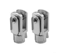 Para 2 unids cilindro neumático horquilla cabeza junta con resorte Pin M8 x 1 para 25 roscas de acero al carbono piezas de repuesto para equipos industriales