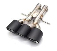 Para 2019 Tenth Generation Para Civic Versiones Motor Gasolina Décima Tubos Escape Azul Quemado Con Tres Salidas Tubo Extremo Escape(Black B)