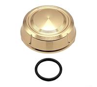 Para 21 Spherous Sw Reel Rocker Arm Handle Dust Cover Nut And Rubber Ring Seal CNC Aluminum Alloy Anti Seawater Treatment Fishing Reel Parts Repair Kit Compatible With 5 (light gold)