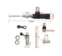 para 22mm Motocicleta CNC Kit De Embrague Hidráulico Palanca Cilindro Maestro Tejer Manguera Aceite Motos Leva Freno Frizione