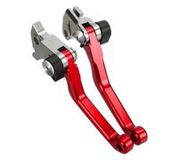 Para 250 SXF 2014-2019 2020 2021 2022 2023 CNC Dirt Bike Pivot Palancas De Embrague De Freno Plegables Empuñaduras De Manillar(Rojo)