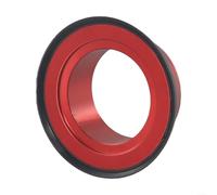 Para 28 6 mm de aluminio Casquillo de auriculares para bicicletas de carretera práctica tapa con junta tórica (rojo)