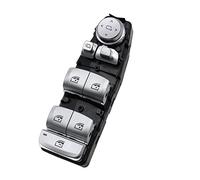 Para 3 5 7 X5 X6 F30 F35 F25 F26 F07 F10 F18 F01 F02 Interruptor Elevador De Ventana Principal Cromado Plateado Regulador De Botón De Control(Model A)