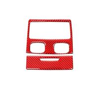Para 3 Para Serie E90 2005-2012 Fibra Carbono Aire Acondicionado Trasero Ventilación Decoración Para Salida Cubierta Pegatinas Embellecedoras Molduras Interiores Funda Decoración Panel(Red)