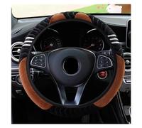 Para 38cm Protector Para Volante Coche Elástico Cálido Antideslizante Cubierta La Rueda Para Las Mujeres 15" Embellecedor Para Volante Cubierta Volante Automóvil Protector Volante Coche(Coffee)