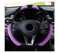 Para 38cm Protector Para Volante Coche Elástico Cálido Antideslizante Cubierta La Rueda Para Las Mujeres 15" Embellecedor Para Volante Cubierta Volante Automóvil Protector Volante Coche(Purple)