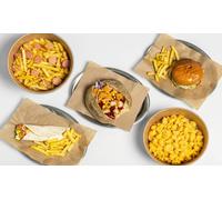 Para 4 personas: menú Street Food para llevar con 4 principales 4 postres y 4 bebidas