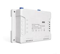 Para 4CH PRO R3 y 4CH R3 para módulo de interruptor, control de aplicación de 4 vías para automatización del hogar, red de 2.4 GHz, carga de 3 kW/2 kW, montaje en riel (para SONOFF 4CH R3)