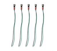 Para 5 luces LED de señal, 6 mm, 110-220 V, resistente al agua IP67 para 5 (amarillo)