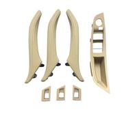 Para 5 Para Serie F10 F11 F18 520i 523i 525i 528i 535i LHD RHD Reposabrazos Interior Manija Puerta Cuero 7PCS SET Molduras Interiores Coche(Rhd Beige)