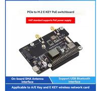 para 5 PCIe a M.2 E KEY con PoE HAT+ compatible con NG