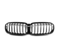 Para 5-Series G30 G31 2021-2023 530i 540i Rejillas Delanteras Paragolpes Doble Listón Estilo Línea Única Superiores(Negro brillante,Single)