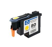 Para 80 Cabezal De Impresión C4820A C4821A C4822A C4823A. Compatible Con HP Designjet 1050 1055 1055cm 1050c Plus. Impresora(1PCS Yellow)