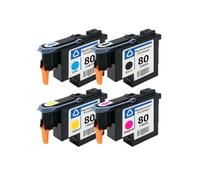 Para 80 Cabezal De Impresión C4820A C4821A C4822A C4823A. Compatible Con HP Designjet 1050 1055 1055cm 1050c Plus. Impresora(One set (4 colours))