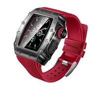 Para 9 8 7 6 5 4 SE 3 2 Series 44 mm 45 mm Actualización de reloj Reemplazar la pulsera Sports Store, Film Tempered Metal Watch Case Silicone Store Integrated Store