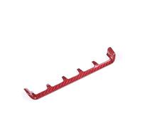 Para 911 Para 992 Para Carrera 2019-2022 Fibra Carbono Real Compartimento Central Para Coche Luz Advertencia Cubierta Panel Interruptores Accesorios Coche Interior(Red Carbon Fiber)