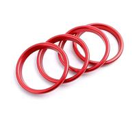 Para A-udi A3 8V S3 Sportback Sedan 2014-2019 Compartimento Central Aire Para Coche Salida Embellecedor Cubierta Anillo Interior Accesorios Interiores Molduras interiores automóviles(Rojo)