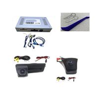 para A1 8X para Sportback 2011-2018 Kit Cámara Ayuda Inversa Pantalla Plug & Play HD Aparcamiento Respaldo Visión Trasera Delantera Cámara Visión Trasera(3 Front Rear Can,AT)