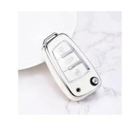 para A1 A3 A4 8P 8L 8V A5 B6 B7 A6 A7 C5 C6 Q3 Q5 Q7 4F S3 S4 S6 RS3 TT Carcasa De ABS para Llave De Coche.(TPU White)