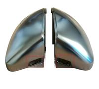 Para A3 8V S3 2013 2017 2018 2019 2020 Cubiertas De Espejo Lateral Tipo Alerón Tapas Plateadas Cromo Mate Reemplazo De Aluminio Cepillado BLNETU(With blind spot hole)
