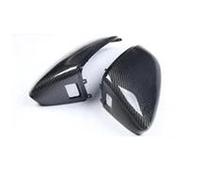 Para A3 8Y S3 2021-2024 Tapas De Espejos Laterales Accesorios Solo Para LHD Cubierta De Espejo Retrovisor De Fibra De Carbono Real FIXCOR(With Lane Assist)