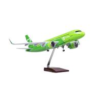 para A320 Neo Siberia S7 Modelo Aviación Escala 1 80 Avión Tren De Aterrizaje con Ruedas Modelo De Avión Resina Fundida A Presión(No Light)