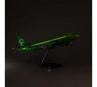 para A320 Neo Siberia S7 Modelo Aviación Escala 1 80 Avión Tren De Aterrizaje con Ruedas Modelo De Avión Resina Fundida A Presión(with Light)
