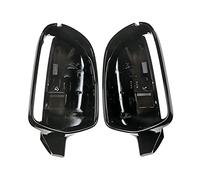 Para A4 A5 B8.5 A3 8P S5 RS5 RS4, Tapas De Espejo Lateral Negro, Perla Brillante, Reemplazo De Negro 2012 2013 2014 2015 2016(No hole)