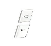 Para A4 B6 B7 2002-2008 Botones Interruptor Desbloqueo Cerradura Puerta Central Reposabrazos Interior Cubierta Manija Embellecedor Automóviles Tiras Decorativas Aire Acondicionado Coche(Silver door lo