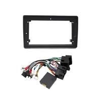 para A4 B7 S4 RS4 B6 para Seat para Exeo Adaptador Marco Fascia 9 Pulgadas Caja Canbus Decodificador Radio Dash Montaje Marco Radio Coche(Frame Cable)