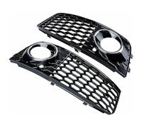 Para A4 B8 2008-2012 Rejillas Coche Rejilla Parachoques Luz Antiniebla Delantera Cubierta Parrilla Malla Nido Abeja Rejillas Radiador Parachoques Coche(Cromo)