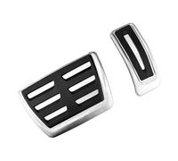 Para A4 B9 A5 F5 2016-2019 Sedán Para Avant Volante A La Izquierda Cubiertas Pedales Freno Combustible Reposapiés Piezas Acero Inoxidable decorar(AT style)