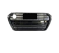 Para A4 Para S4 Para B9 16-19 Parrilla Radiador Negra Brillante Parrillas Carreras Negras Y Plateadas Superior Estilo RS Parachoques Delantero(S4 All Glossy Black)