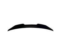 para A4 S4 B8 2009-2016 Negro Brillante/Fibra De Carbono Mira Trasera del Tronco del Coche Alerón del Techo Body Kits Alas Traseras HETEVSCCK(Gloss Black)