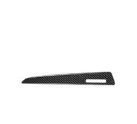 Para A4L Para Q5 2009-2016 1 Pieza De Tiras Decorativas Para Tablero Instrumentos Coche, Pegatinas Fibra Carbono Real Para Interior Panel Cubierta Consola Centra(Carbon Black)