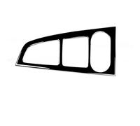 Para A4L Y A5 2017, 2018 2019 Panel Cambio Marchas Interior Negro Piano Marco Exterior Pegatina Decorativa Plástico Panel Cubierta Consola Centra(Black RHD)