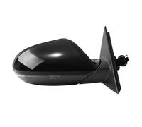 Para A6 C7 2012-2018 4GD-857-409 4GD-857-410 Espejo Trasero De Ala Calefactable Para Coche Cristal 6/8/12/17 Cable Eléctrico Plegable RESPUNEKBAH(8 Wire Right Black)