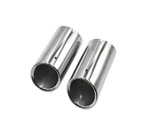 Para A6 Embellecedor De Tubo De Escape Tubo de escape(Plata)