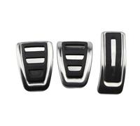 Para A6 Para C7 Para S6 4G 2012 2013 2014 2015 LHD Pedales De Coche Reposapiés De Freno De Combustible Cubierta De Pedal De Freno De Embrague De Gas(MT Without Rest)