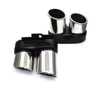 Para A6L C8 2019-2021up S6 Punta Escape Coche Silenciadores Tubo Acero Inoxidable Tubos Extremo Silbato Coche Escape Tubo Silenciador(2)