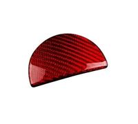 Para Abarth 595 2016 2017 2018 2019 2020 2021 2022 2023 Para Abarth 695 2017-2023 Guantera Botón Interior Decorar Fibra De Carbono Dura Real Interior Coche Cubierta Panel(Red Carbon)