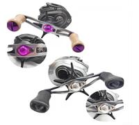 Para Abu Garcia B3 P3 P4 X4 Pro y para Daiwa Baitcasting Reel Husillo Brazo basculante Tornillo Placa de presión Placa de bloqueo Aleación de aluminio Mano derecha Color rojo Kit de accesorios de