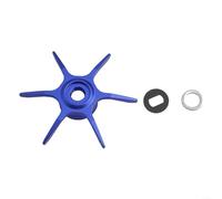Para Abu Max Series Fishing Reel Star Brake System Aluminio Water Drop Wheel Modificación Partes (mano izquierda azul)