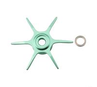 Para Abu Max Series Fishing Reel Star Brake System Aluminio Water Drop Wheel Modificación Partes (verde aguacate derecha)