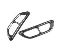 Para Accord 10th 2018-2021 Silenciador Trasero De Acero Inoxidable Para Coche Cubierta De Salida Del Tubo De Escape Moldura Estilo Fibra De Carbono