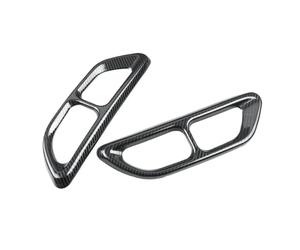 Para Accord 10th 2018-2021 Silenciador Trasero De Acero Inoxidable Para Coche Cubierta De Salida Del Tubo De Escape Moldura Estilo Fibra De Carbono